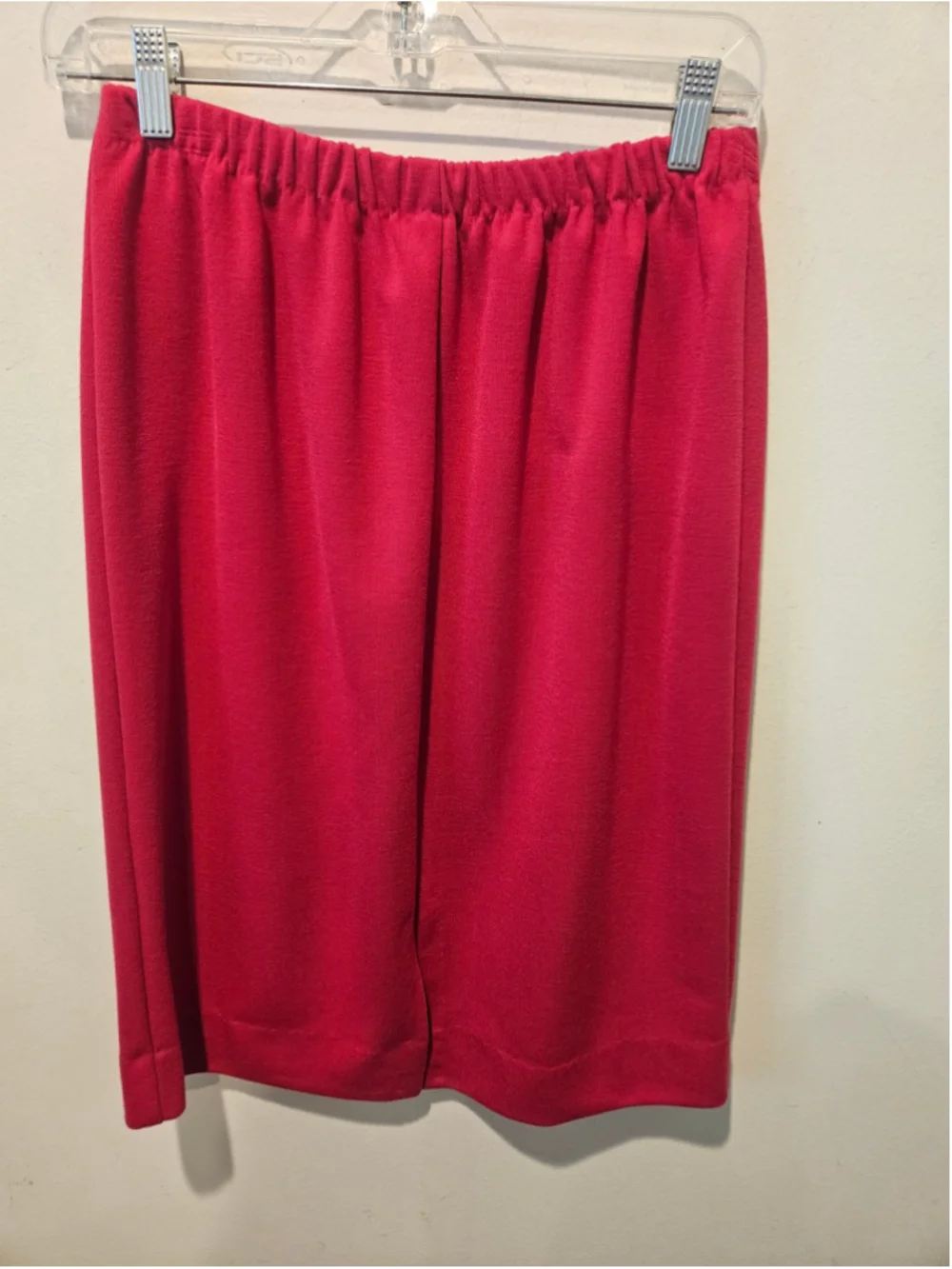 Women's Caron Petite Vintage Skirt Suit Set Size 10 Hot Pink & Black